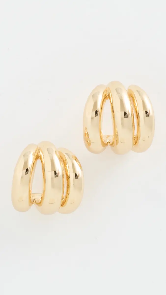 Shashi Mariko Gold Earrings | Thumbnail 2
