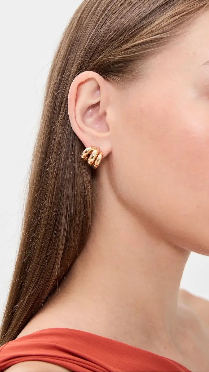 Shashi Mariko Gold Earrings | Thumbnail 3
