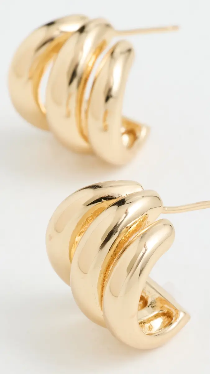 Shashi Mariko Gold Earrings | Thumbnail 4