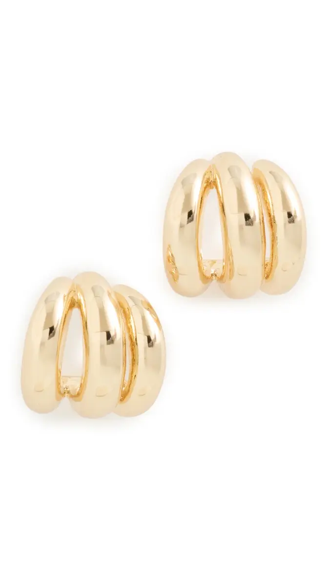 Shashi Mariko Gold Earrings | Thumbnail 5