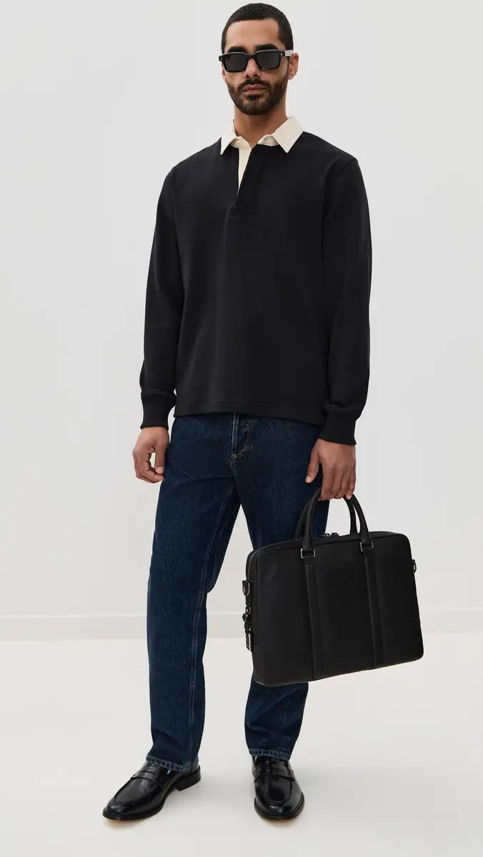Shinola Navigator Leather Briefcase | Thumbnail 3