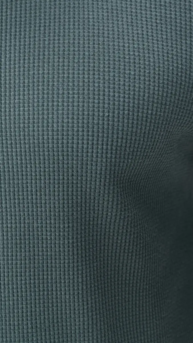 Aaron Levine Thermal ong Sleeve Shirt Slate | Thumbnail 6 Aaron Levine Thermal ong Sleeve Shirt Slate | Thumbnail 6