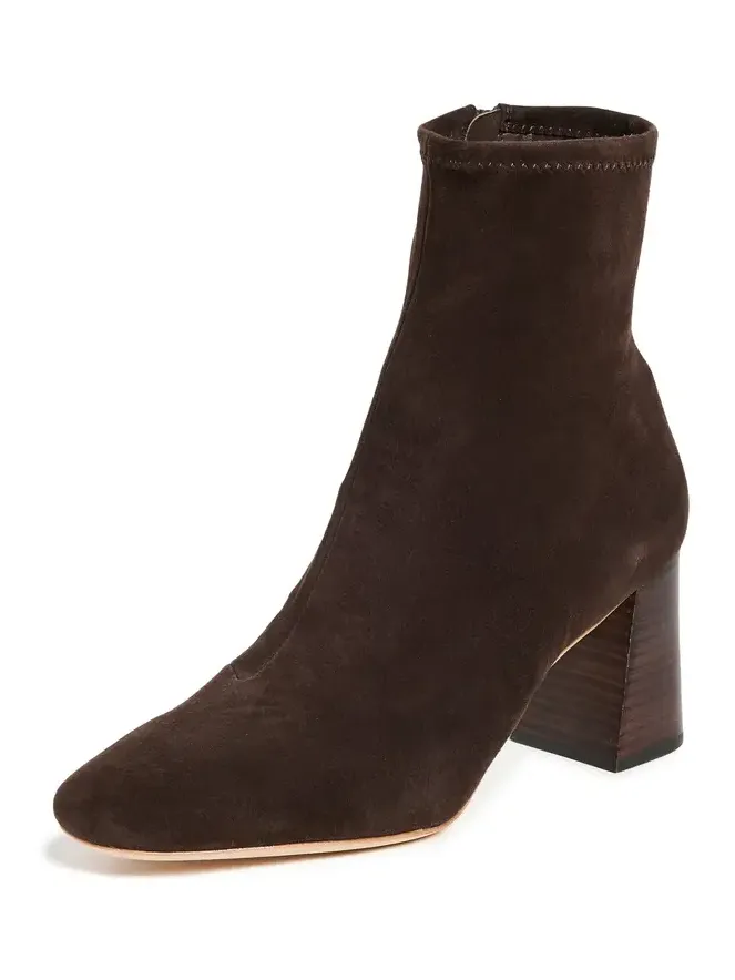 Elise Slim Ankle Booties with Block Heel Tmoro Elise Slim Ankle Booties with Block Heel Tmoro