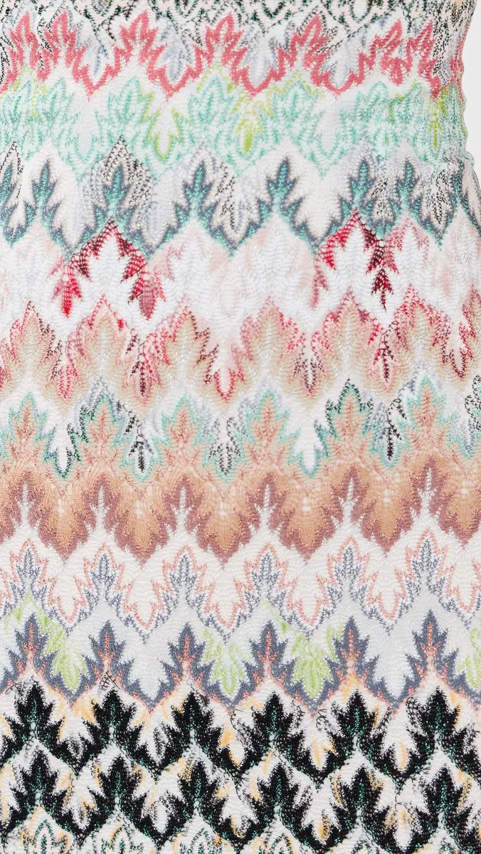 Missoni Short Dress White/Pink/Light Blue Tones | Thumbnail 6 Missoni Short Dress White/Pink/Light Blue Tones | Thumbnail 6