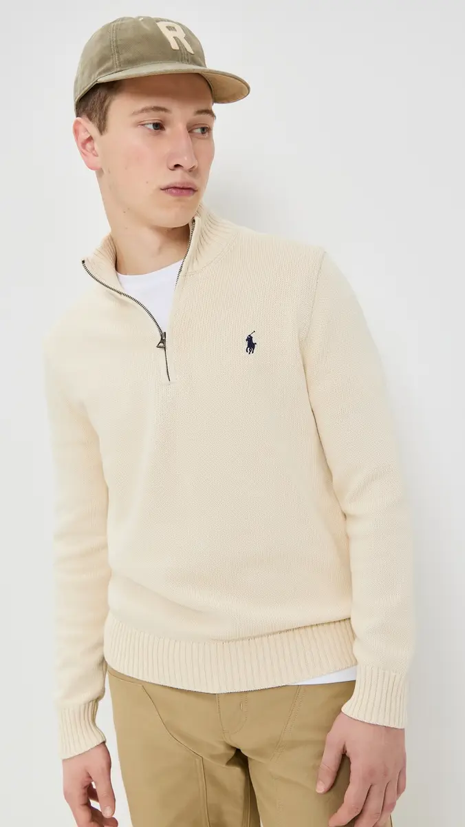 Polo Ralph Lauren Cotton Half Zip Sweater | Thumbnail 2 Polo Ralph Lauren Cotton Half Zip Sweater | Thumbnail 2