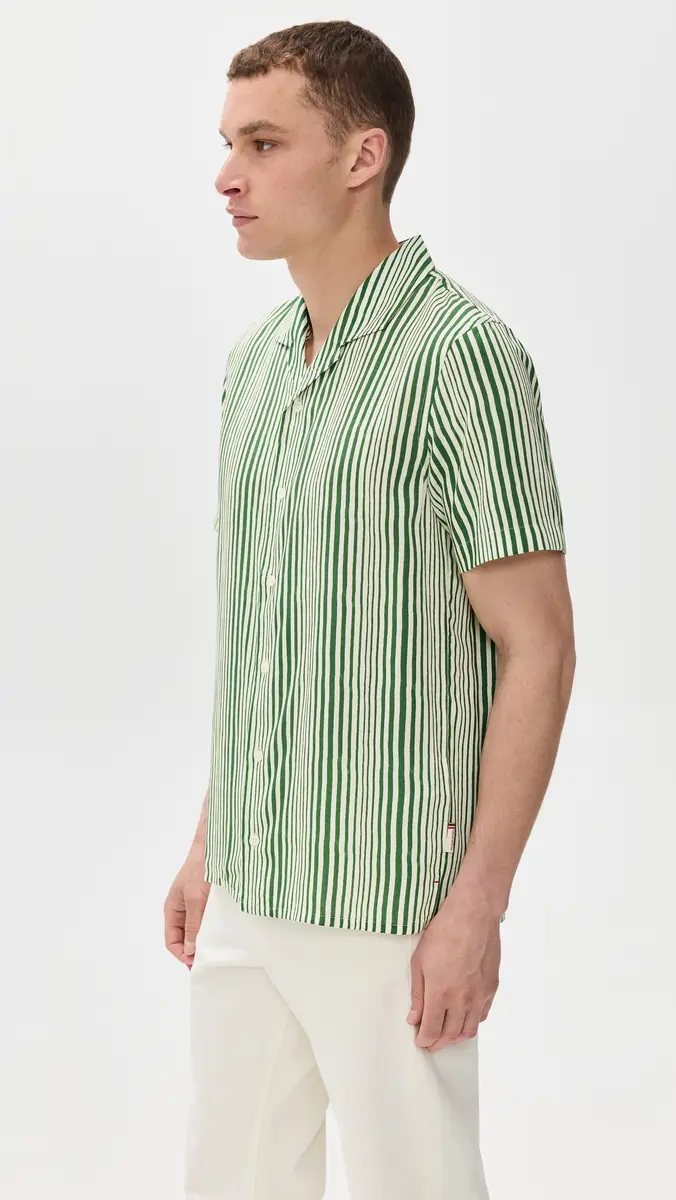 Orlebar Brown Hibbert Shore Stripe Shirt | Thumbnail 4 Orlebar Brown Hibbert Shore Stripe Shirt | Thumbnail 4