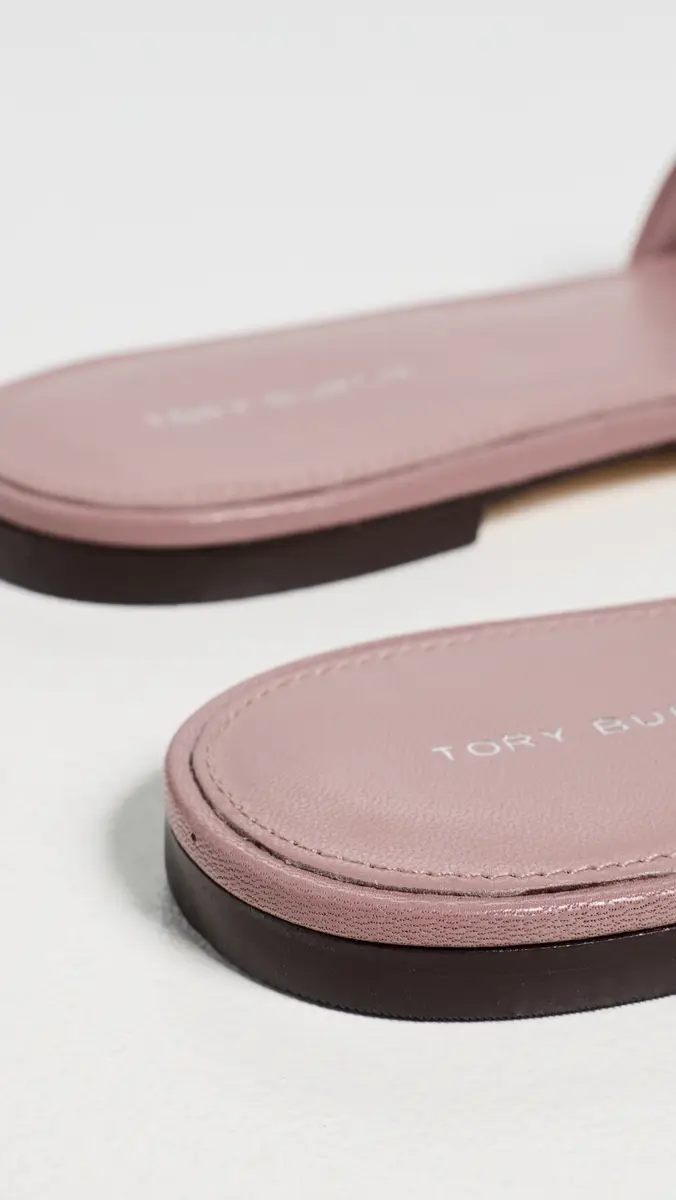 Tory Burch Eleanor Slides Light Mauve/Silver | Thumbnail 4 Tory Burch Eleanor Slides Light Mauve/Silver | Thumbnail 4