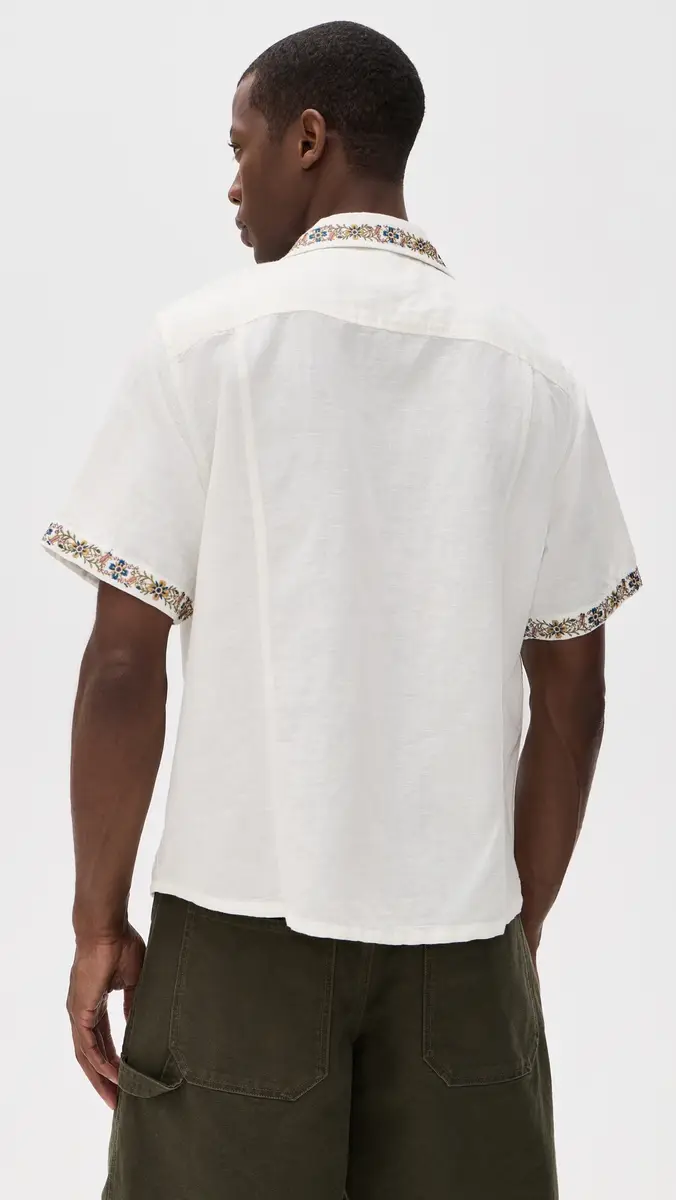 Corridor Harmony Embroidered Camp Shirt White | Thumbnail 3 Corridor Harmony Embroidered Camp Shirt White | Thumbnail 3