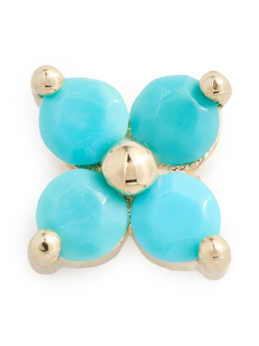 Zoë Chicco 14k Gold Turquoise Quad Stud Earring