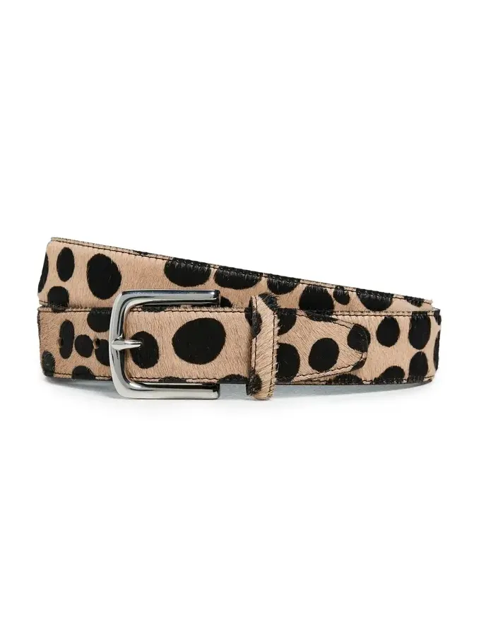 Classic Pony Hair Leather Belt
