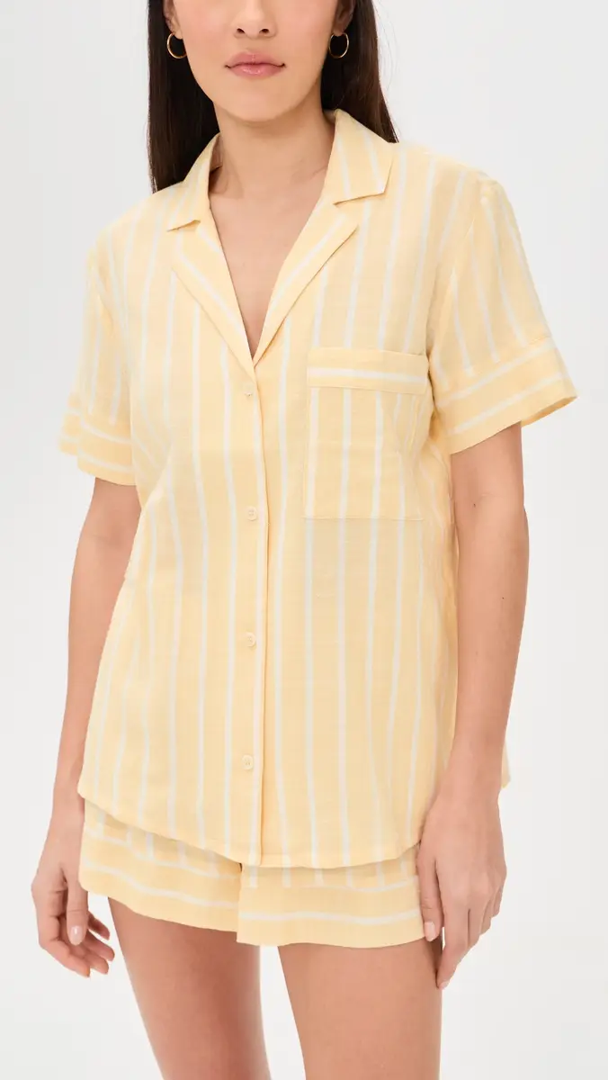 Eberjey Nautico Shortie Pajama Set | Thumbnail 2