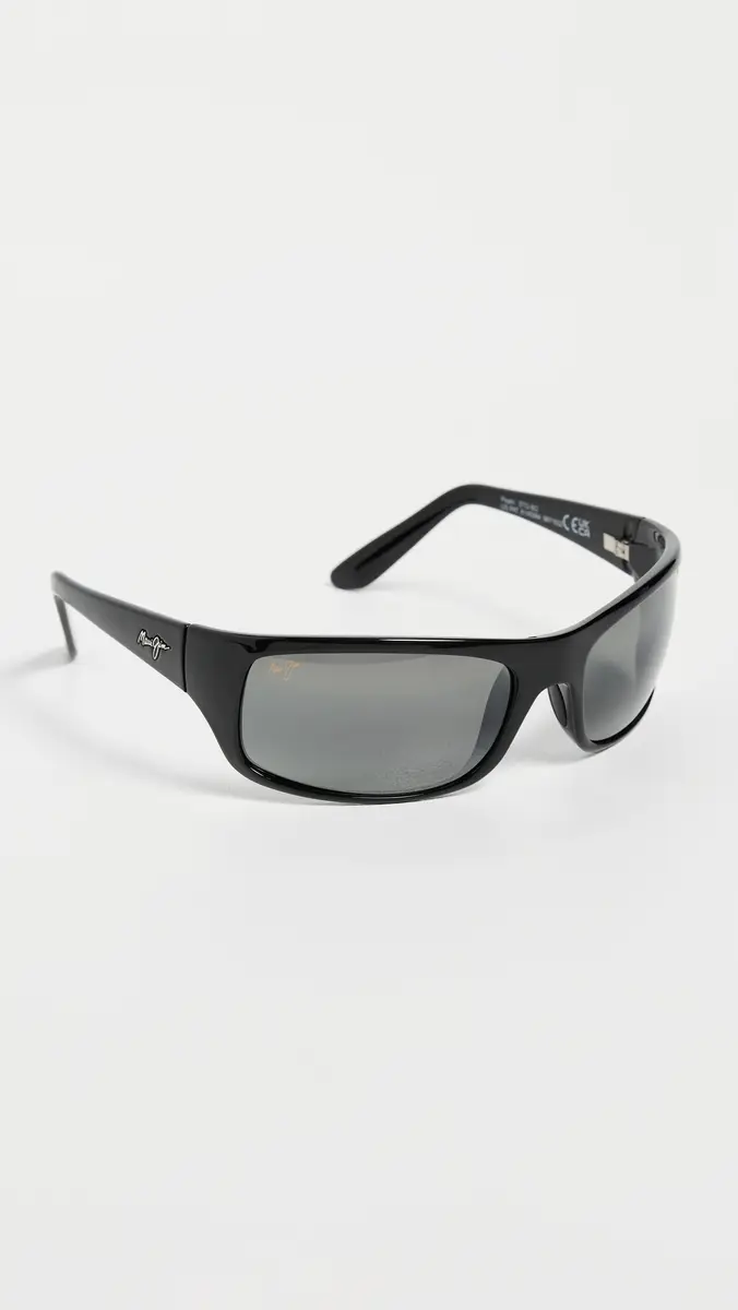 Maui Jim Peahi Sunglasses Black-Black-Grey One Size | Thumbnail 4 Maui Jim Peahi Sunglasses Black-Black-Grey One Size | Thumbnail 4