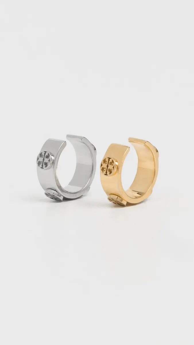 Tory Burch Icon Ear Cuff Set Tory Gold One Size | Thumbnail 2