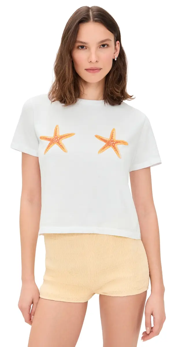 Lucky Starfish Tee White Lucky Starfish Tee White