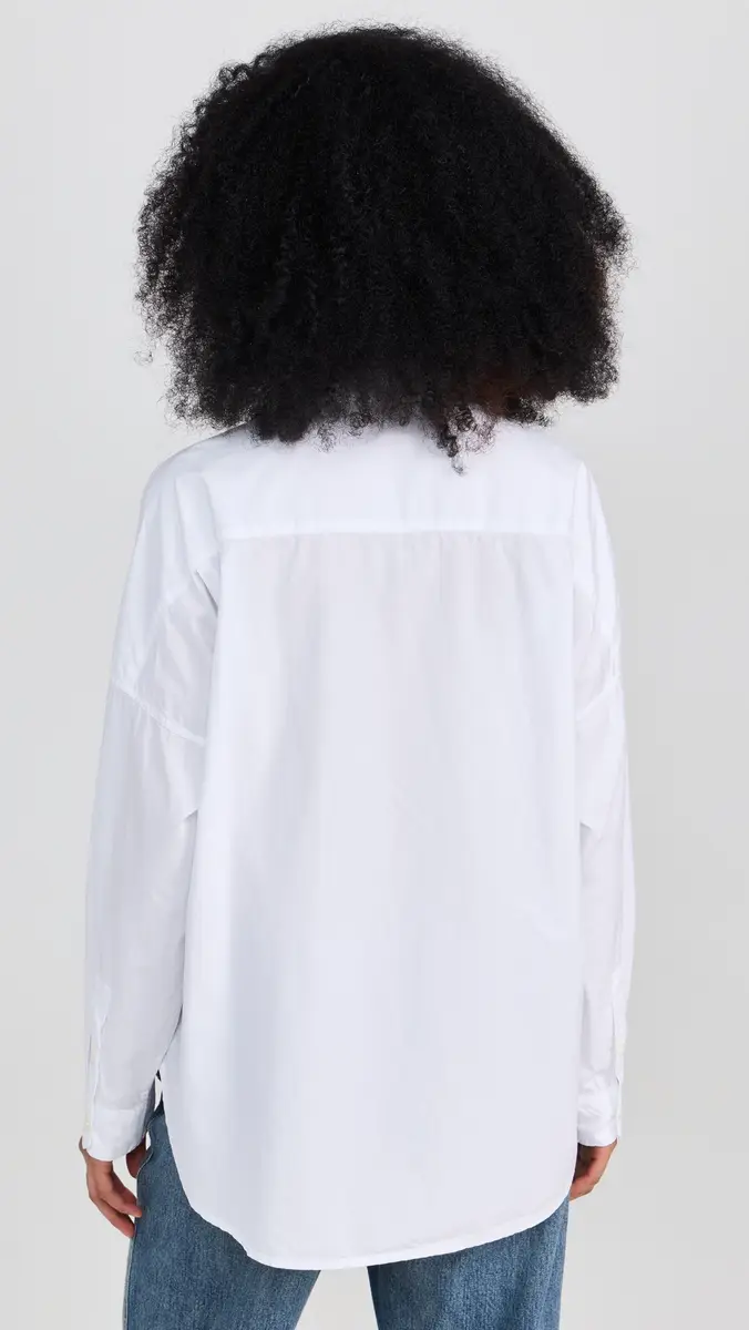 Alex Mill Jo Shirt in Paper Poplin White | Thumbnail 3 Alex Mill Jo Shirt in Paper Poplin White | Thumbnail 3