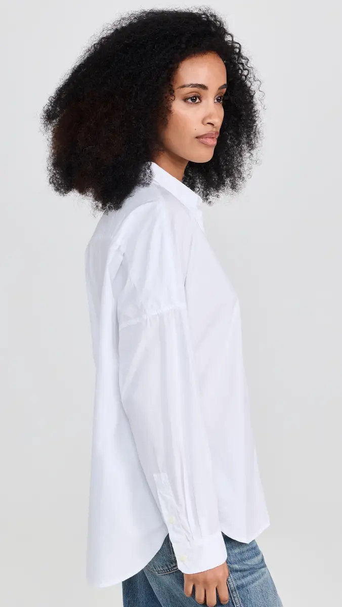 Alex Mill Jo Shirt in Paper Poplin White | Thumbnail 4 Alex Mill Jo Shirt in Paper Poplin White | Thumbnail 4
