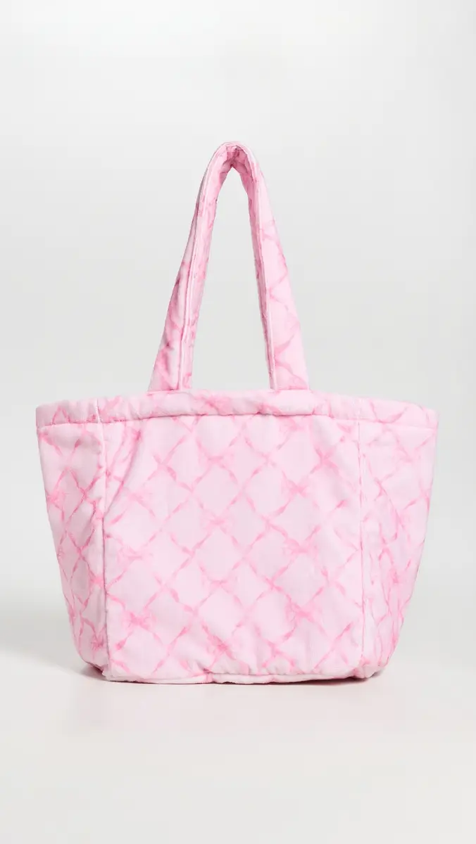 LoveShackFancy Rosaline Tote Bag Pink Peppermint One Size | Thumbnail 2
