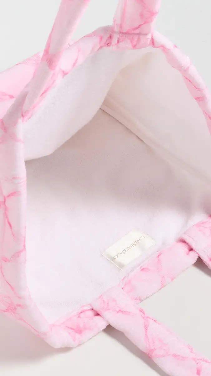 LoveShackFancy Rosaline Tote Bag Pink Peppermint One Size | Thumbnail 6