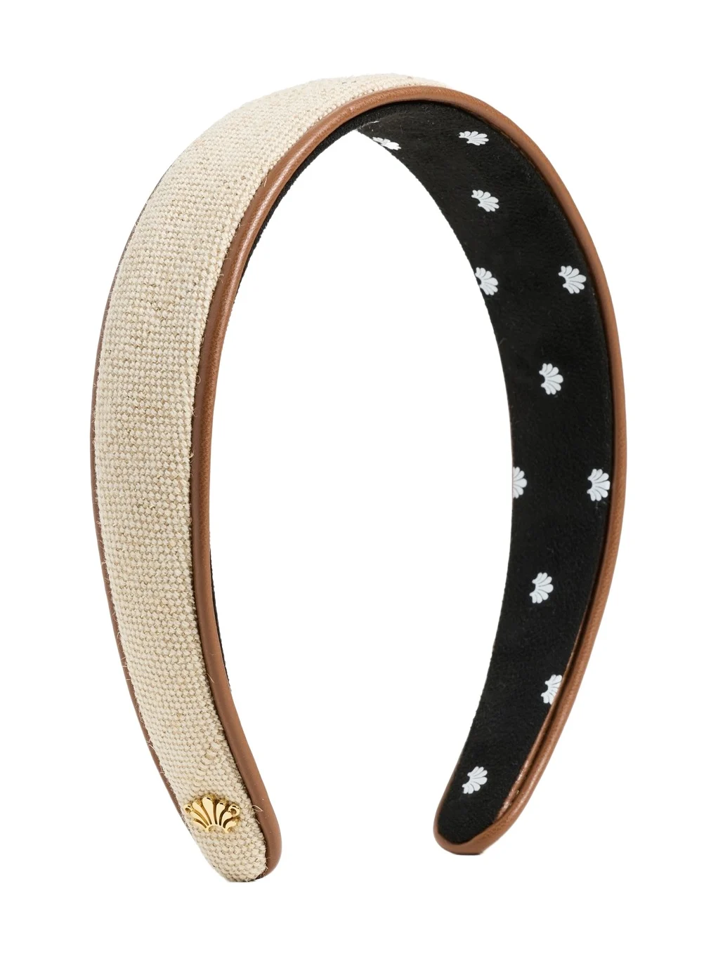 Lele Sadoughi Bessette Faux Leather Trim Headband