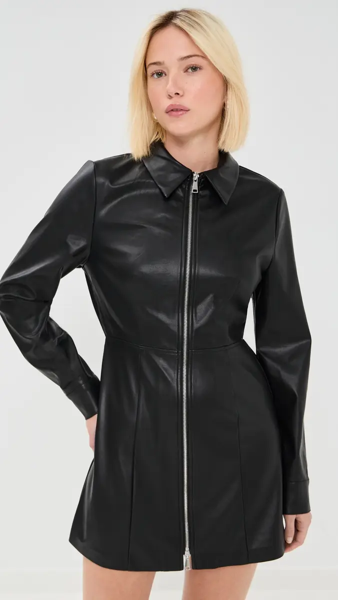 LE BOP Sloane Faux Leather Dress | Thumbnail 2 LE BOP Sloane Faux Leather Dress | Thumbnail 2