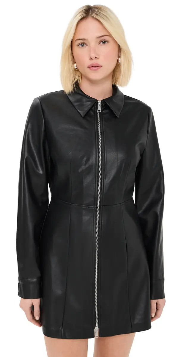 LE BOP Sloane Faux Leather Dress