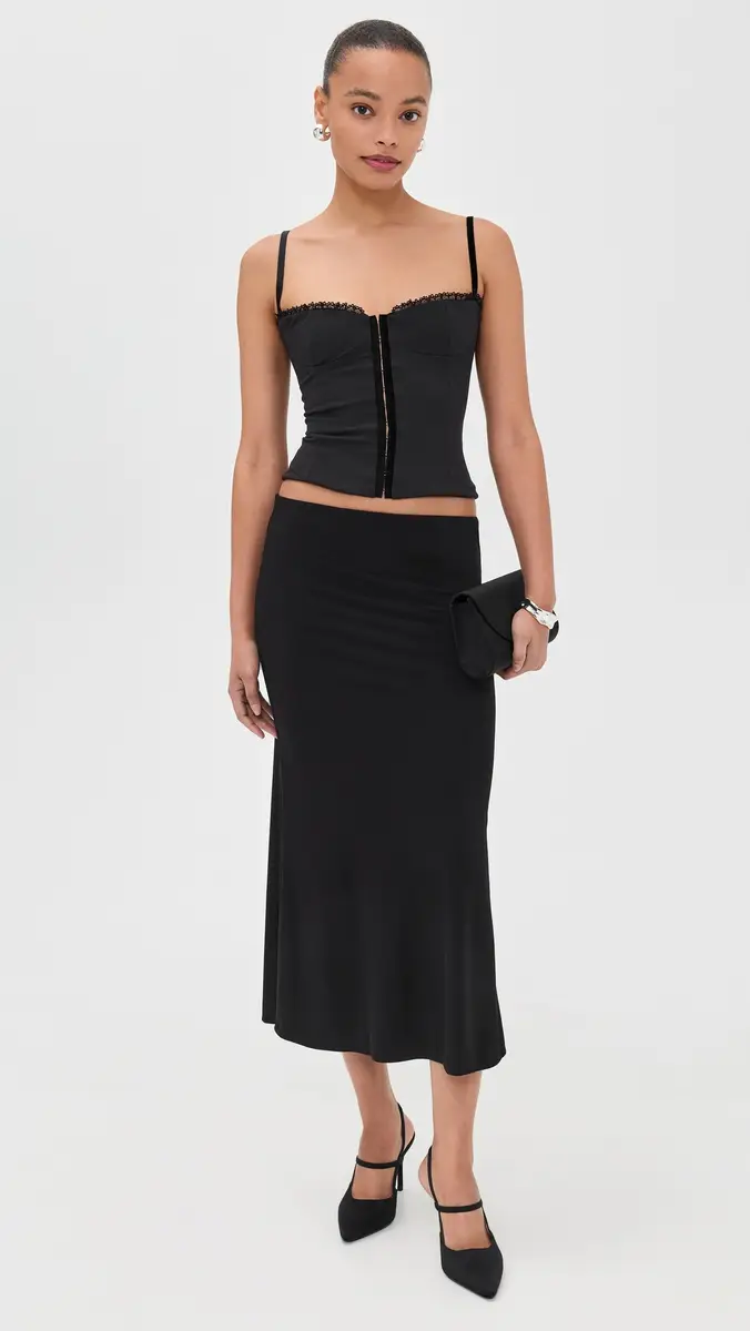 Bella Venice The Jessie Slip Skirt Black | Thumbnail 5 Bella Venice The Jessie Slip Skirt Black | Thumbnail 5
