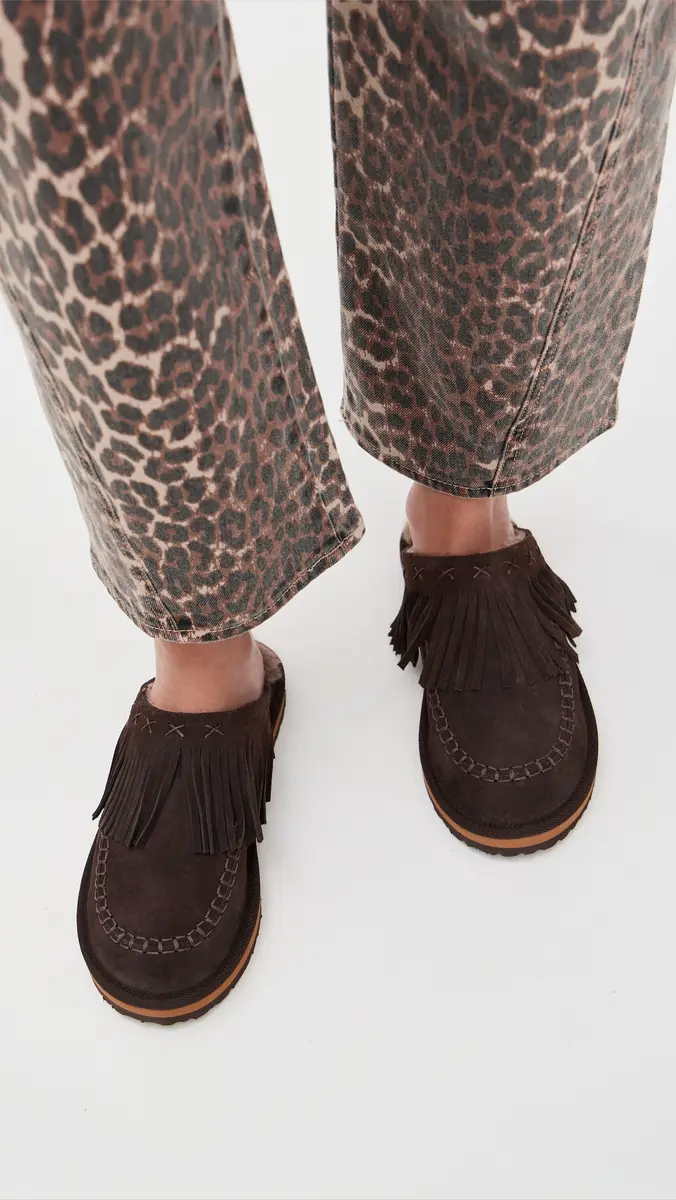 Free People Fallon Fringe Mules | Thumbnail 3