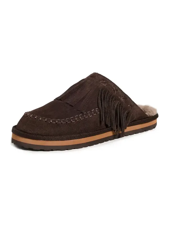 Free People Fallon Fringe Mules