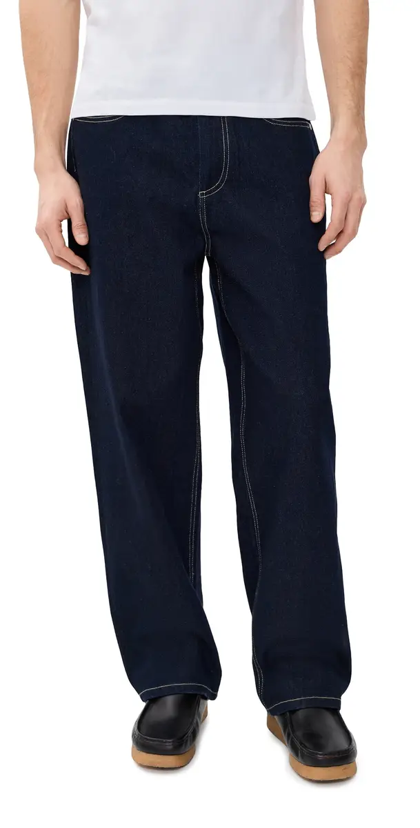 Nicholas Daley Five Pocket Jeans Dark Indigo | Image 1 Nicholas Daley Five Pocket Jeans Dark Indigo | Image 1