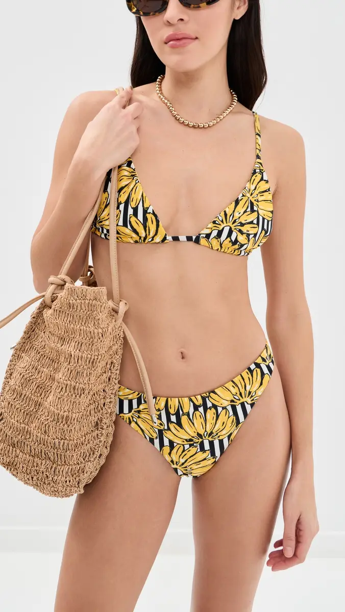 SIMONMILLER Bwai Bikini Top Banana Stripe | Thumbnail 2