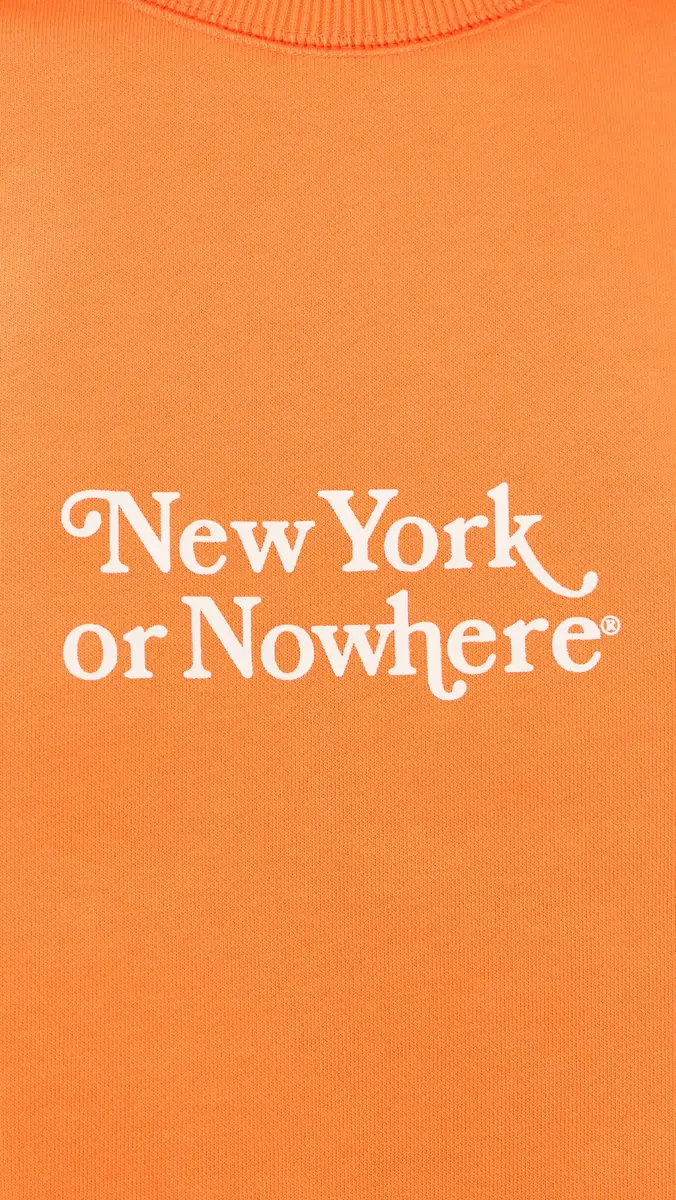 New York or Nowhere Knicks Classic Crewneck Sweatshirt Orange Garment Dyed | Thumbnail 6