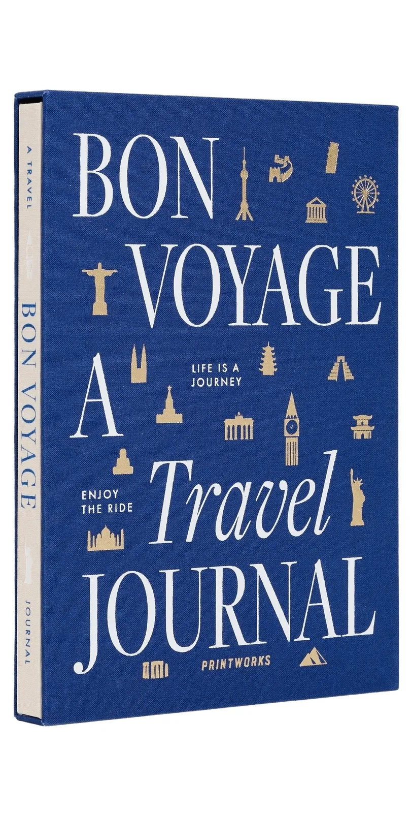 Printworks Bon Voyage Travel Journal Blue/Beige