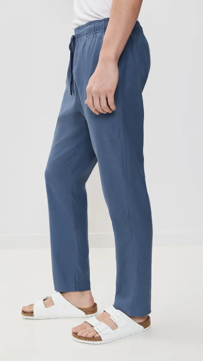 Onia Stretch Linen Pull-On Pants | Thumbnail 4 Onia Stretch Linen Pull-On Pants | Thumbnail 4
