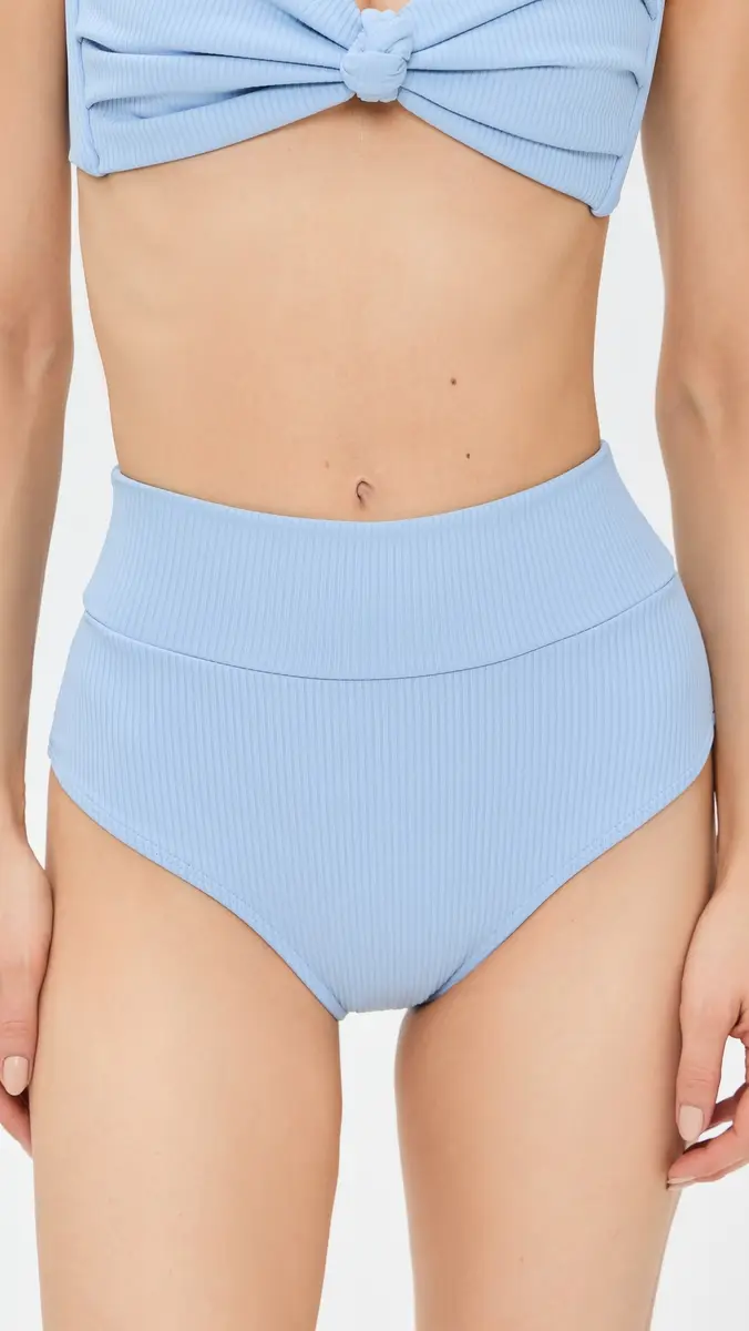 Montce AC High Rise Bikini Bottoms Peri Rib | Thumbnail 2