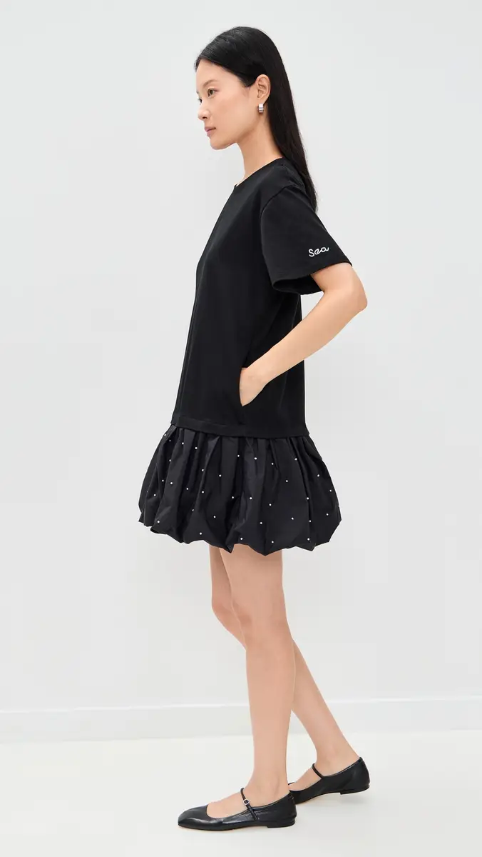 Sea Alberta Pearl T-Shirt Dress Black | Thumbnail 4 Sea Alberta Pearl T-Shirt Dress Black | Thumbnail 4