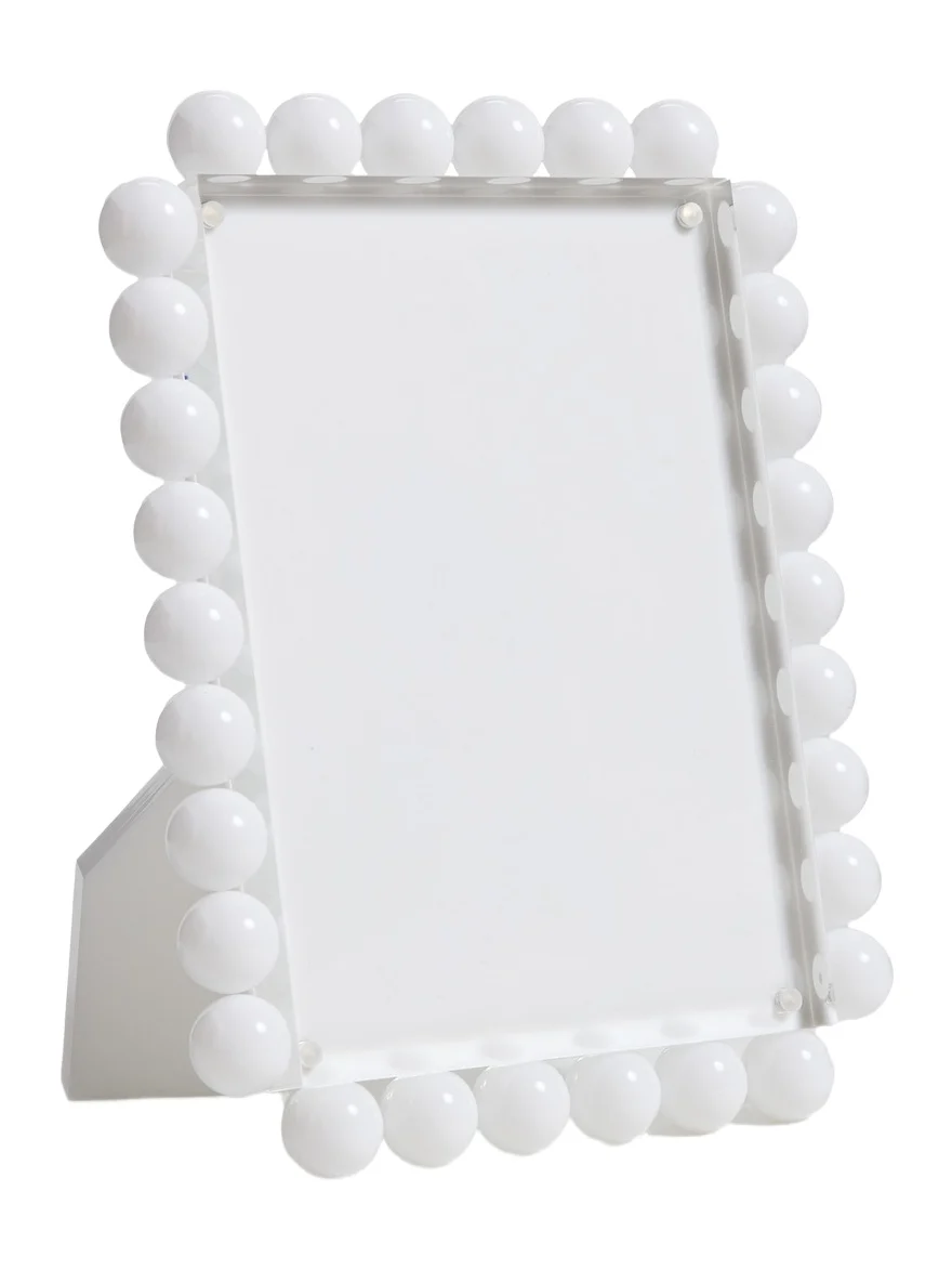 Tizo Design Lucite Frames with Bubbles 5x7 White
