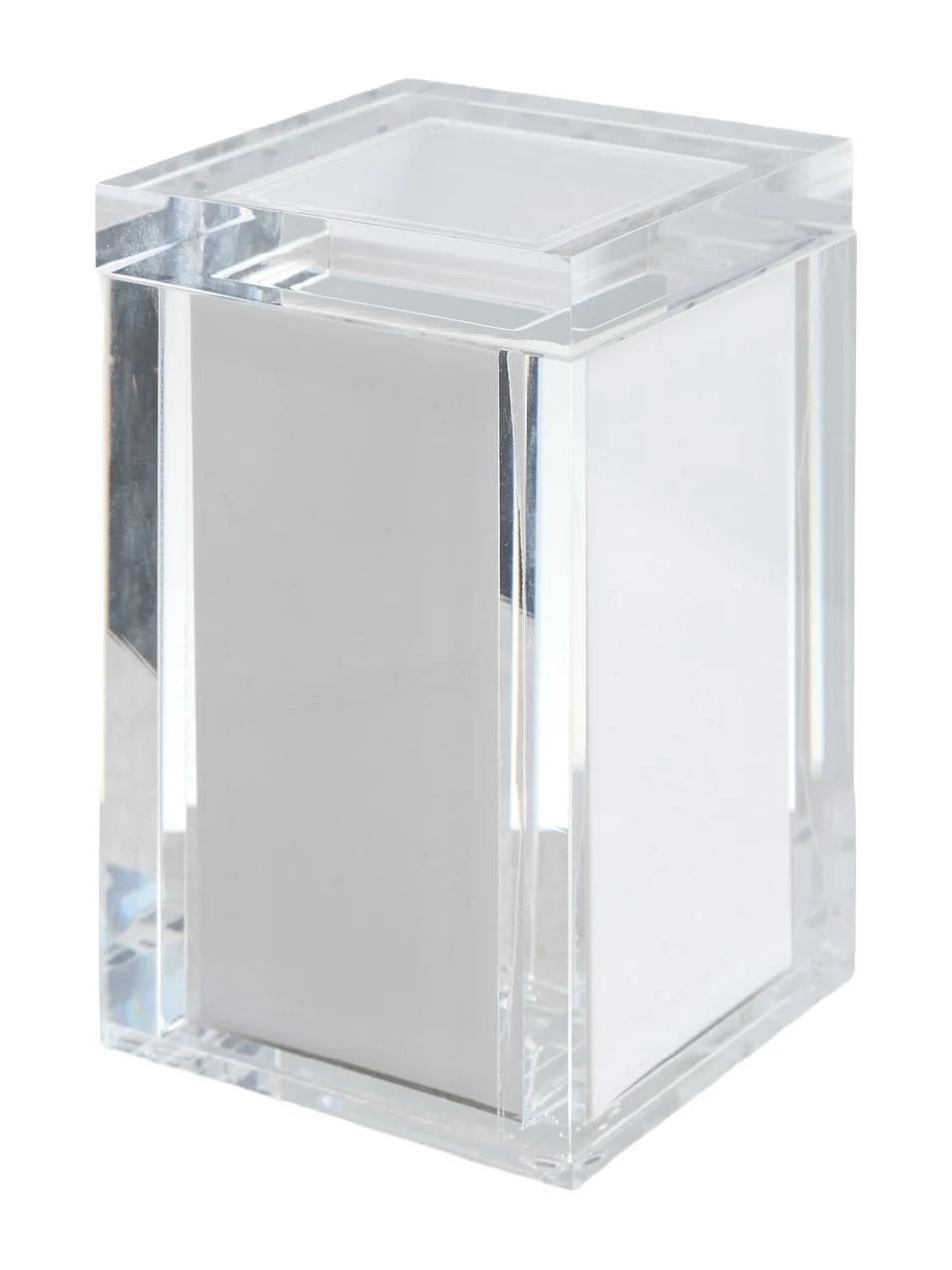 Tizo Design Acrylic Canister with Lid and White Insert White
