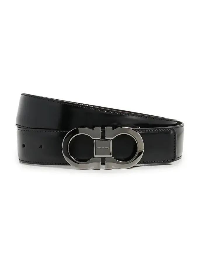 Gancini Buckle Reversible Belt
