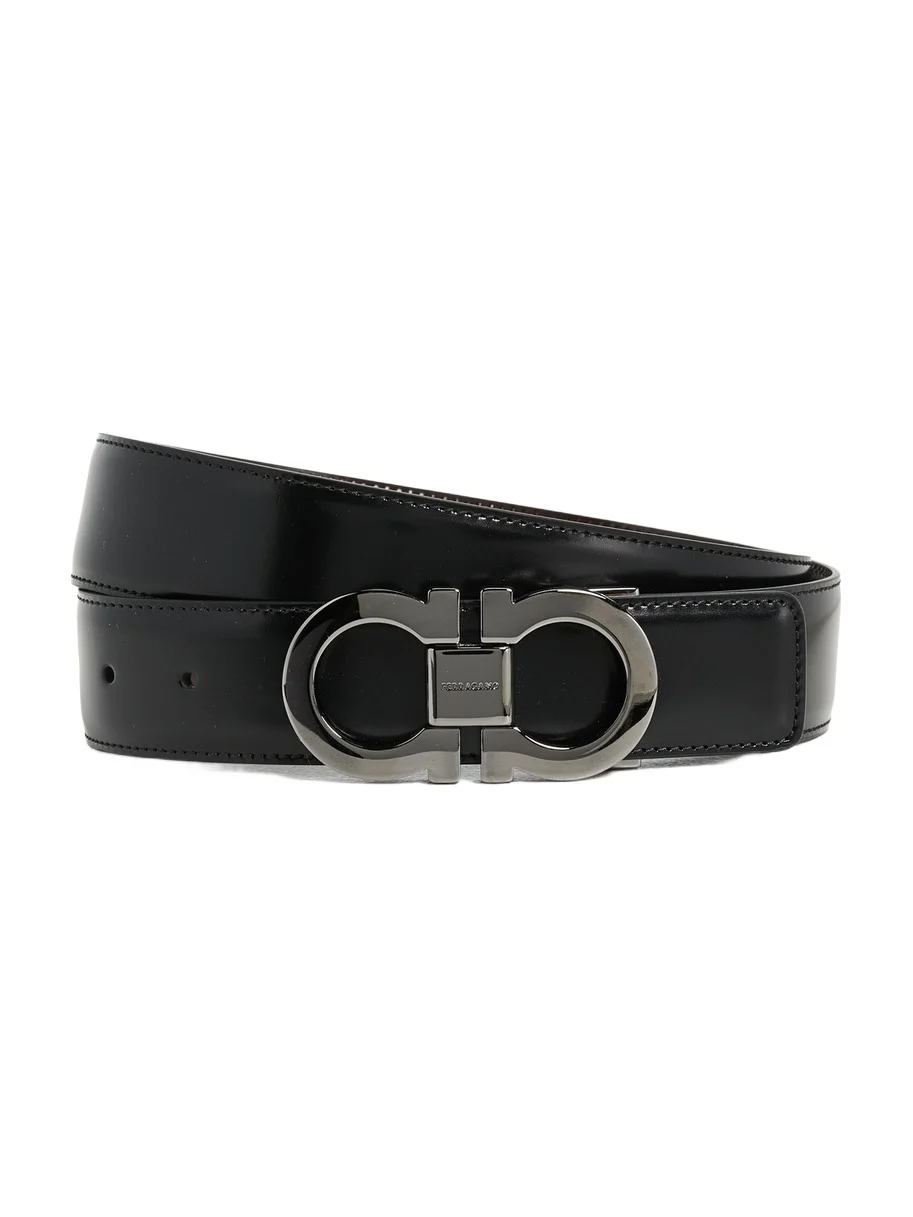 Gancini Buckle Reversible Belt