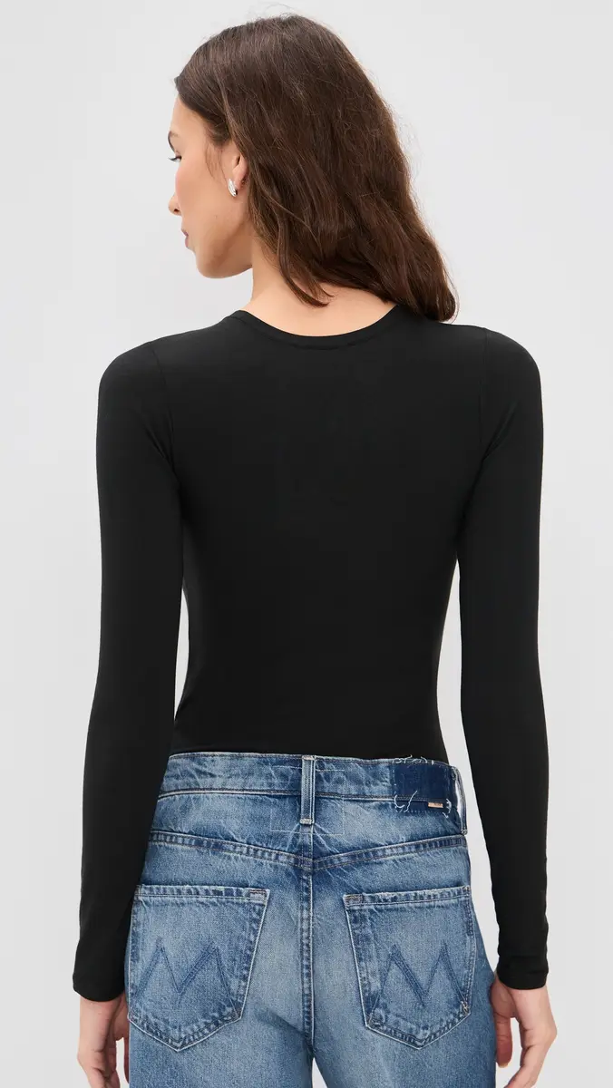 Polo Ralph Lauren Long Sleeve Thong Bodysuit Onyx | Thumbnail 3 Polo Ralph Lauren Long Sleeve Thong Bodysuit Onyx | Thumbnail 3