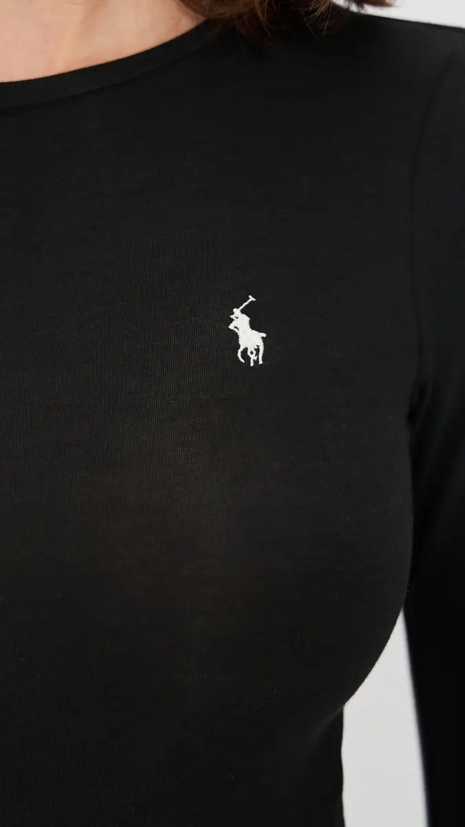 Polo Ralph Lauren Long Sleeve Thong Bodysuit Onyx | Thumbnail 6 Polo Ralph Lauren Long Sleeve Thong Bodysuit Onyx | Thumbnail 6
