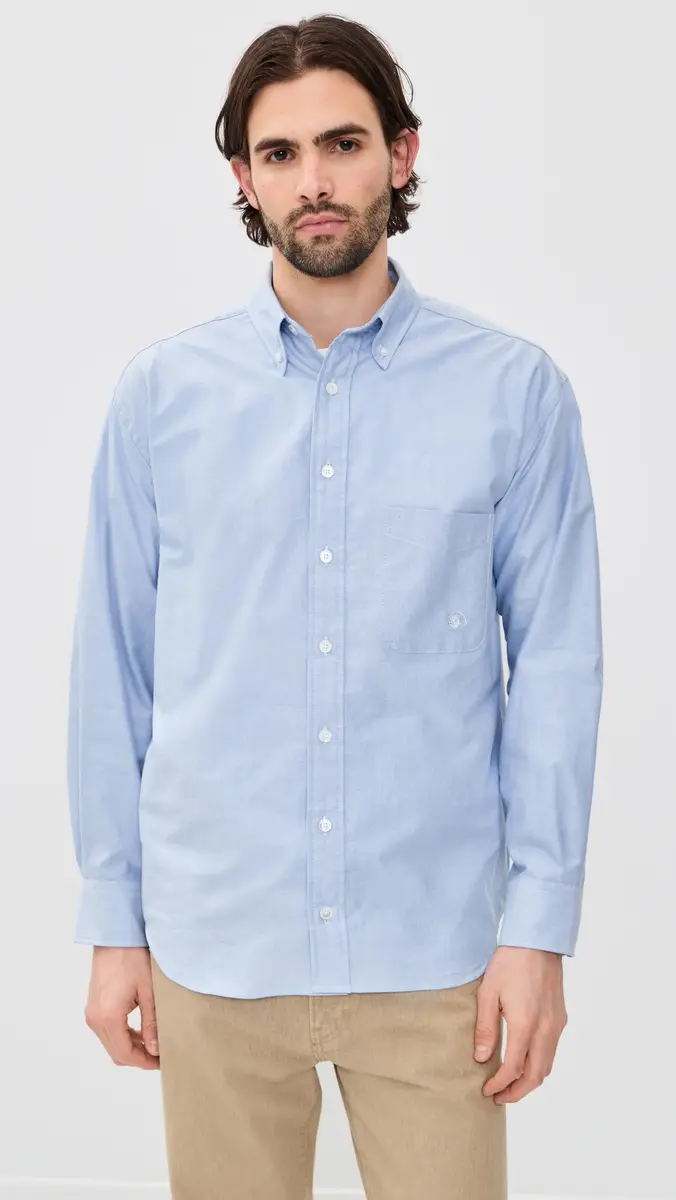 Aaron Levine Logo Oxford Shirt | Thumbnail 2 Aaron Levine Logo Oxford Shirt | Thumbnail 2