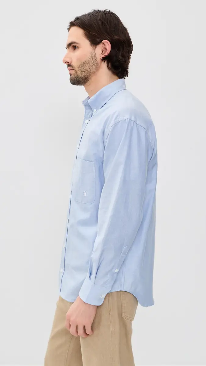 Aaron Levine Logo Oxford Shirt | Thumbnail 4 Aaron Levine Logo Oxford Shirt | Thumbnail 4