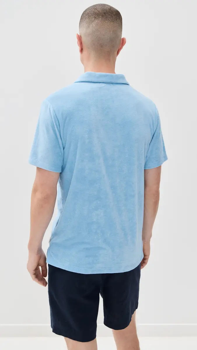 Onia Towel Terry Johnny Collar Polo | Thumbnail 3 Onia Towel Terry Johnny Collar Polo | Thumbnail 3