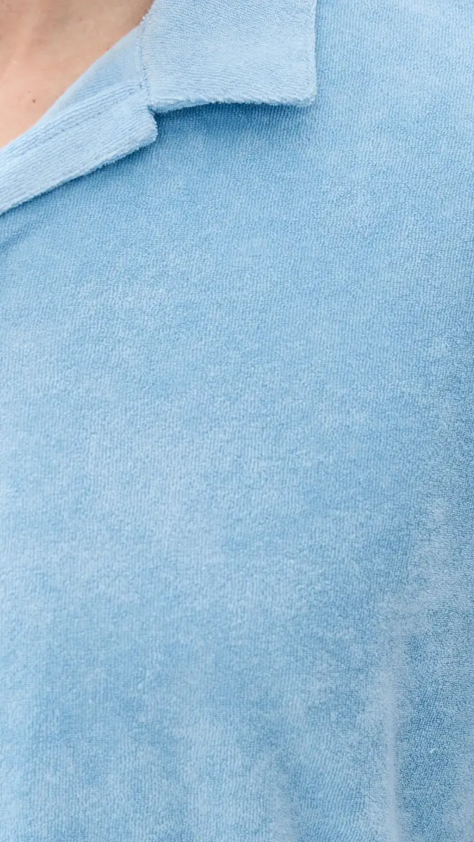 Onia Towel Terry Johnny Collar Polo | Thumbnail 6 Onia Towel Terry Johnny Collar Polo | Thumbnail 6