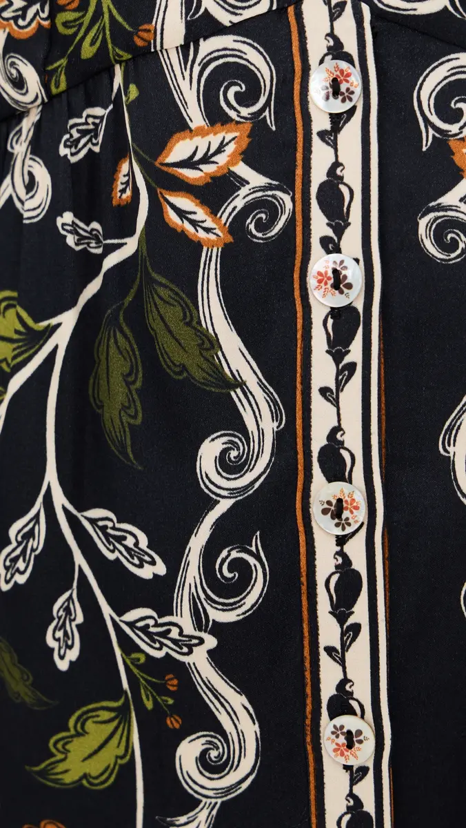FARM Rio Rococo Flowers Black Mini Dress Rococo Flowers Black | Thumbnail 6 FARM Rio Rococo Flowers Black Mini Dress Rococo Flowers Black | Thumbnail 6