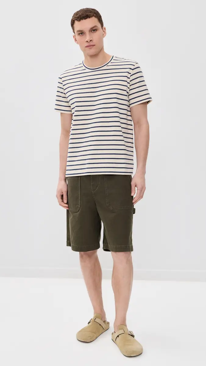 Alex Mill Standard Tee In Pablo Stripe Ivory/Navy | Thumbnail 5 Alex Mill Standard Tee In Pablo Stripe Ivory/Navy | Thumbnail 5