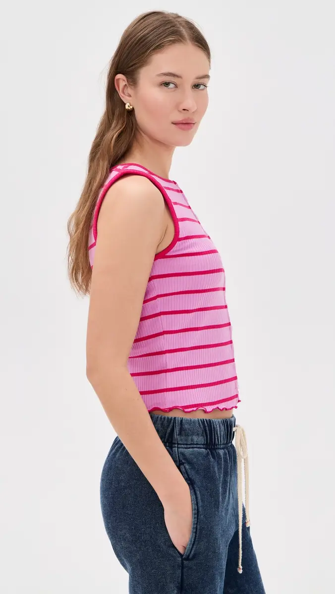 Free People Tilly Striped Tank Orchid Combo | Thumbnail 4 Free People Tilly Striped Tank Orchid Combo | Thumbnail 4
