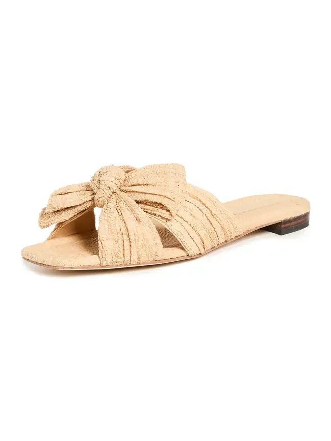 Daphne Pleated Knot Flat Sandals Daphne Pleated Knot Flat Sandals