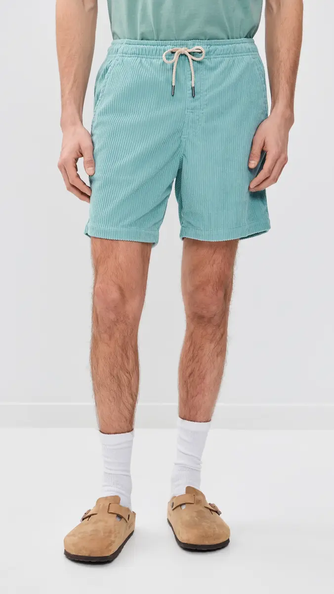 Fair Harbor The Wilder Stretch Corduroy Shorts 7 Bay Blue | Thumbnail 2